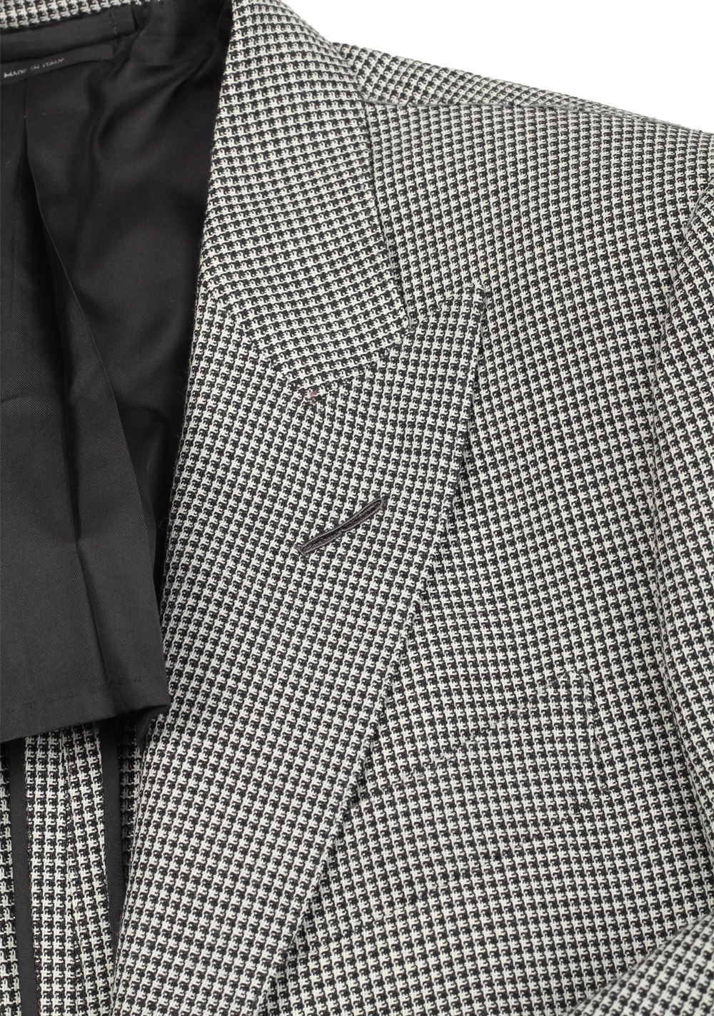 TOM FORD O’Connor Checked Black White Sport Coat Size 48 / 38R U.S. Fit Y | Costume Limité
