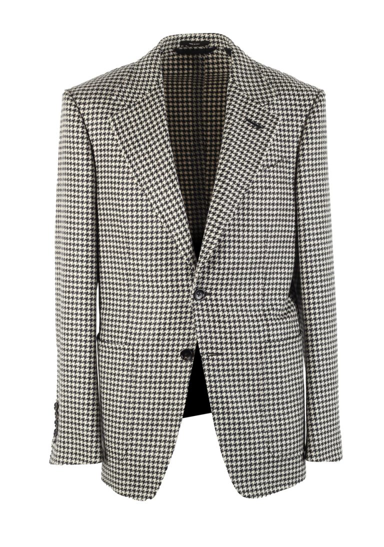 TOM FORD Shelton Checked Black White Sport Coat Size 48 / 38R U.S. - thumbnail | Costume Limité