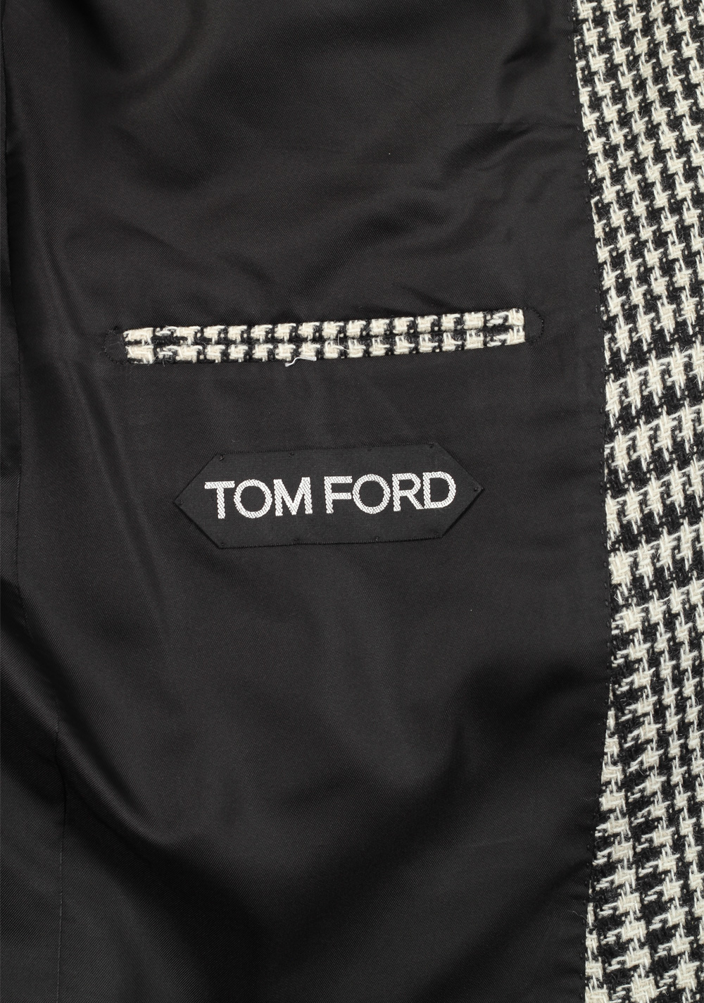 TOM FORD Shelton Checked Black White Sport Coat Size 50 / 40R U.S. | Costume Limité