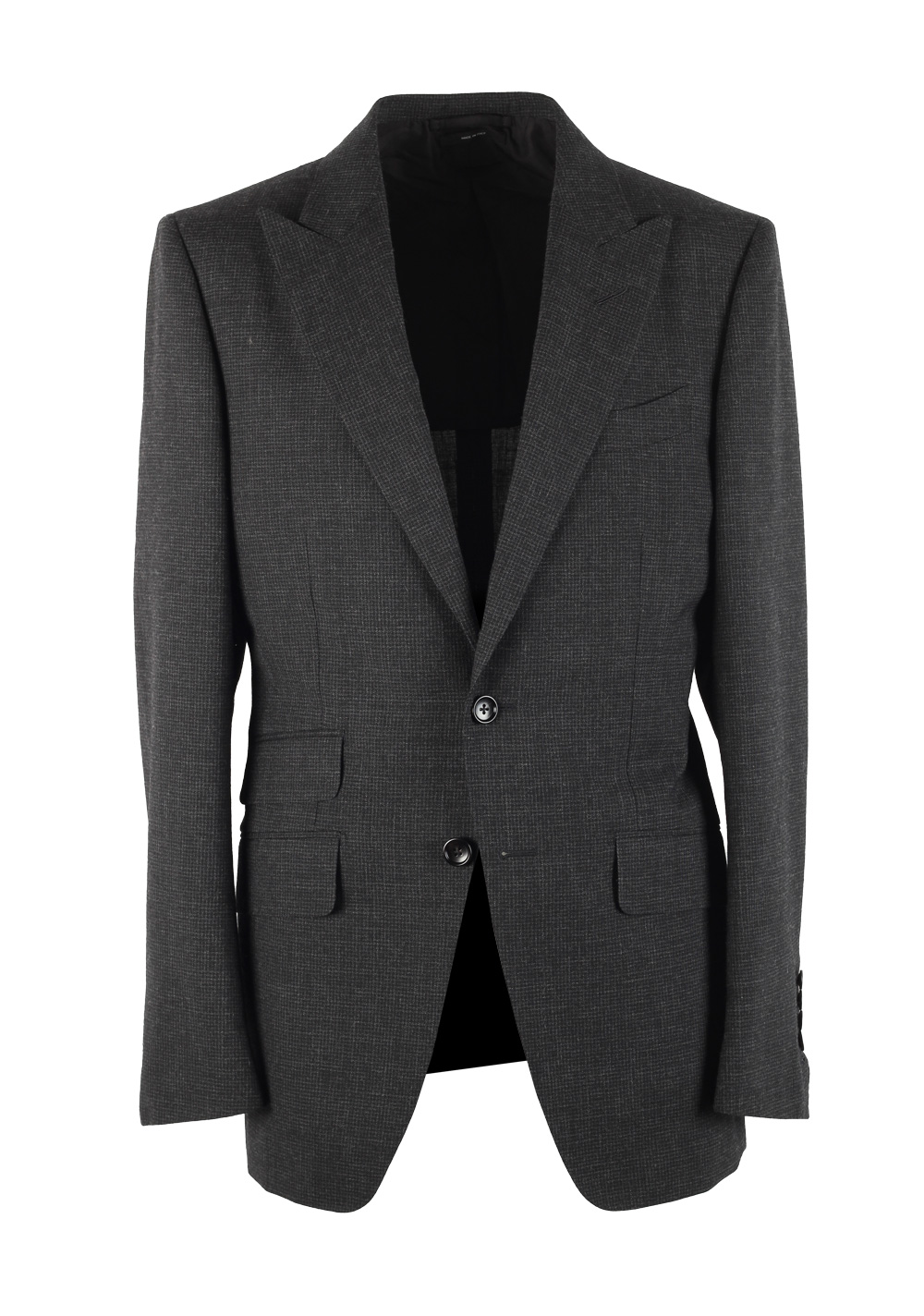 TOM FORD O’Connor Checked Gray Sport Coat Size 48 / 38R U.S. Fit Y | Costume Limité