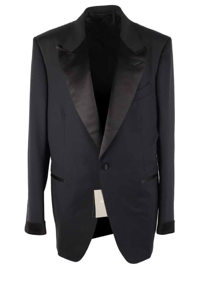 TOM FORD Shelton Black Tuxedo Dinner Jacket Size 56 / 46R U.S. - thumbnail | Costume Limité