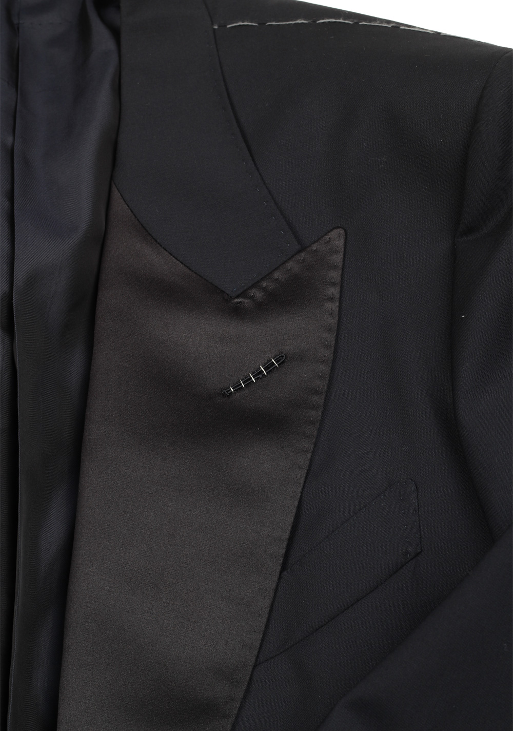 TOM FORD Shelton Black Tuxedo Dinner Jacket Size 56 / 46R U.S. | Costume Limité