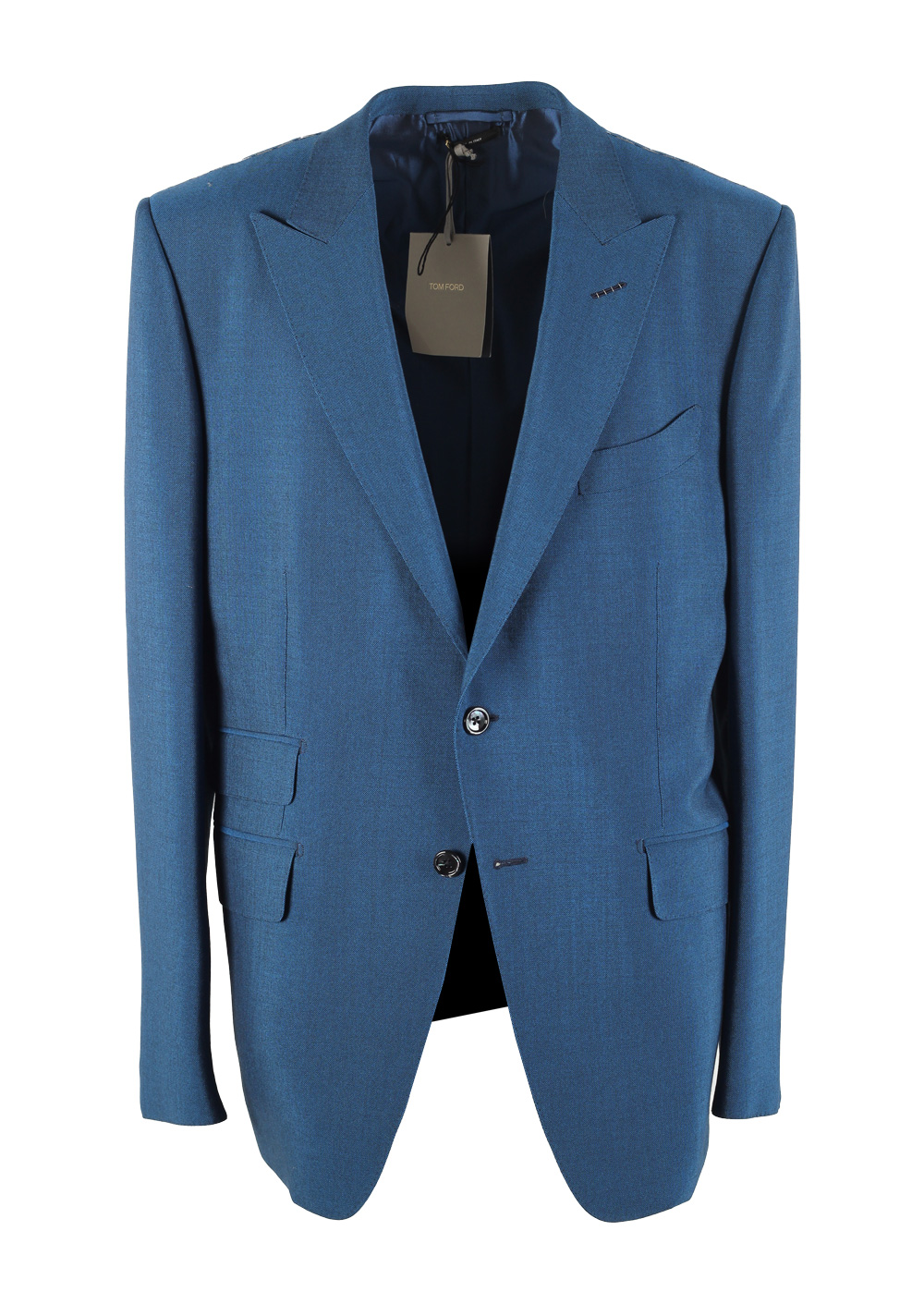 TOM FORD O’Connor Blue Sport Coat Size 54C / 44S U.S. In Mohair | Costume Limité