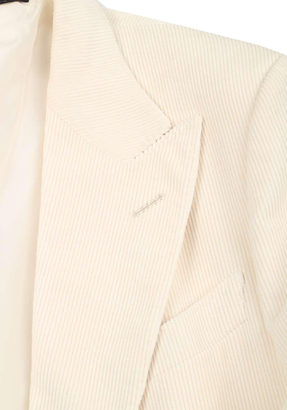 TOM FORD Atticus Off White Corduroy Sport Coat Size 52 / 42R U.S. | Costume Limité