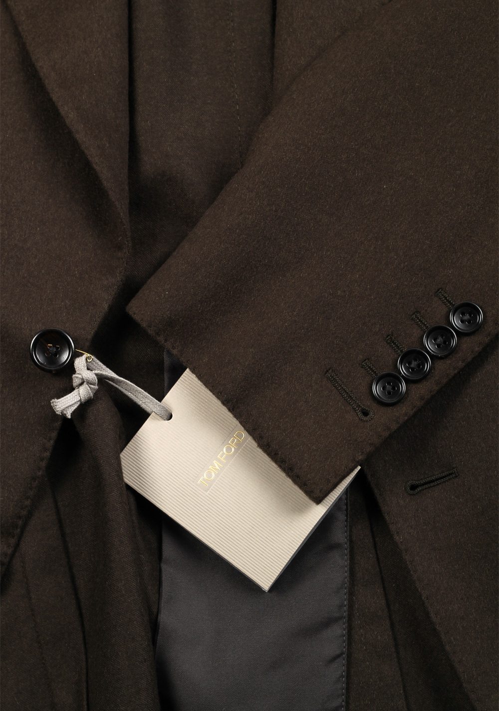 TOM FORD Atticus Brown Cashmere  Sport Coat Size 46 / 36R U.S. | Costume Limité