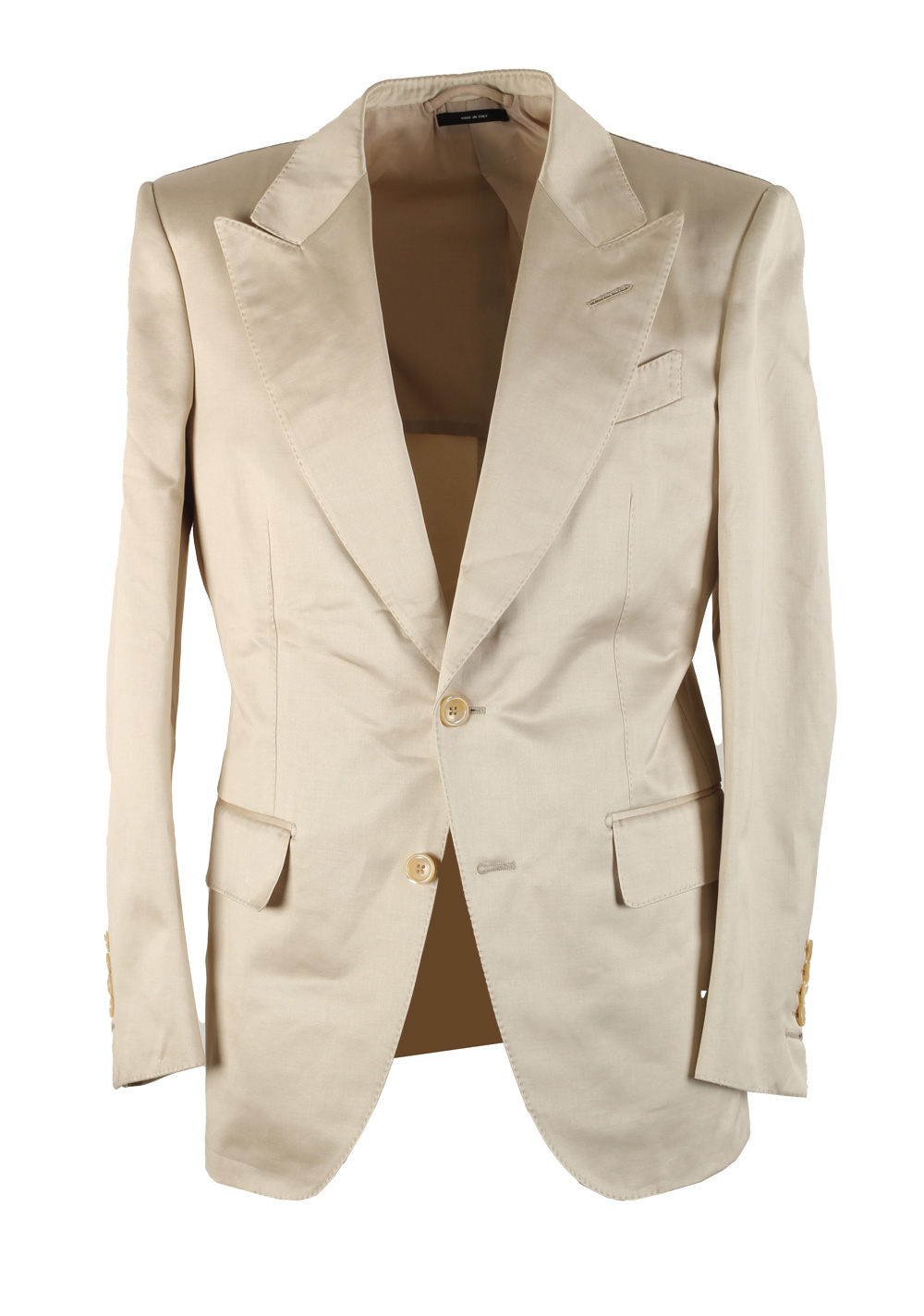 TOM FORD Dyllan Solid Off White Sport Coat Size 48 / 38R U.S. | Costume Limité