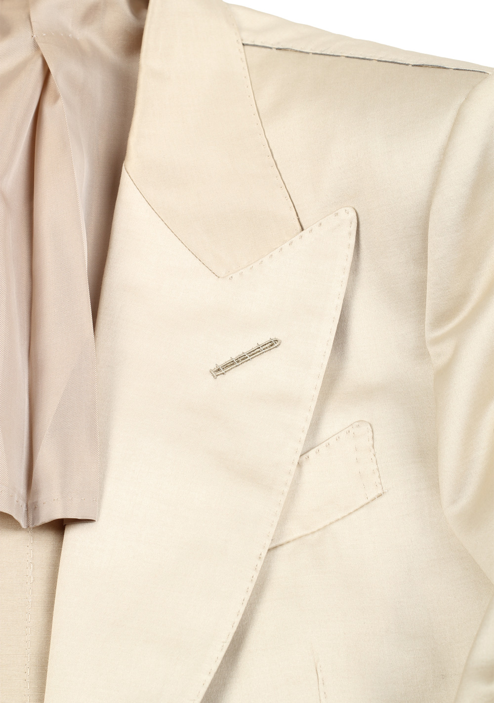 TOM FORD Dyllan Solid Off White Sport Coat Size 48 / 38R U.S. | Costume Limité