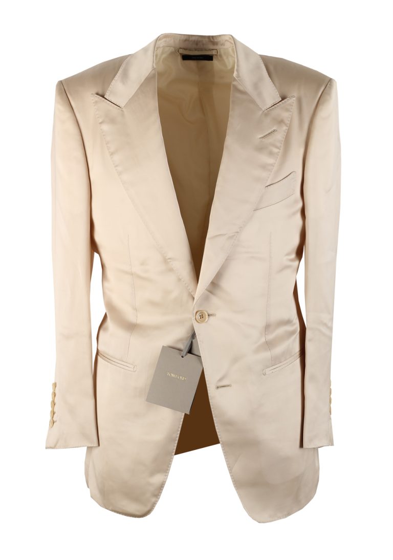 TOM FORD Windsor Solid Off White Sport Coat Size 48 / 38R U.S. Fit A - thumbnail | Costume Limité