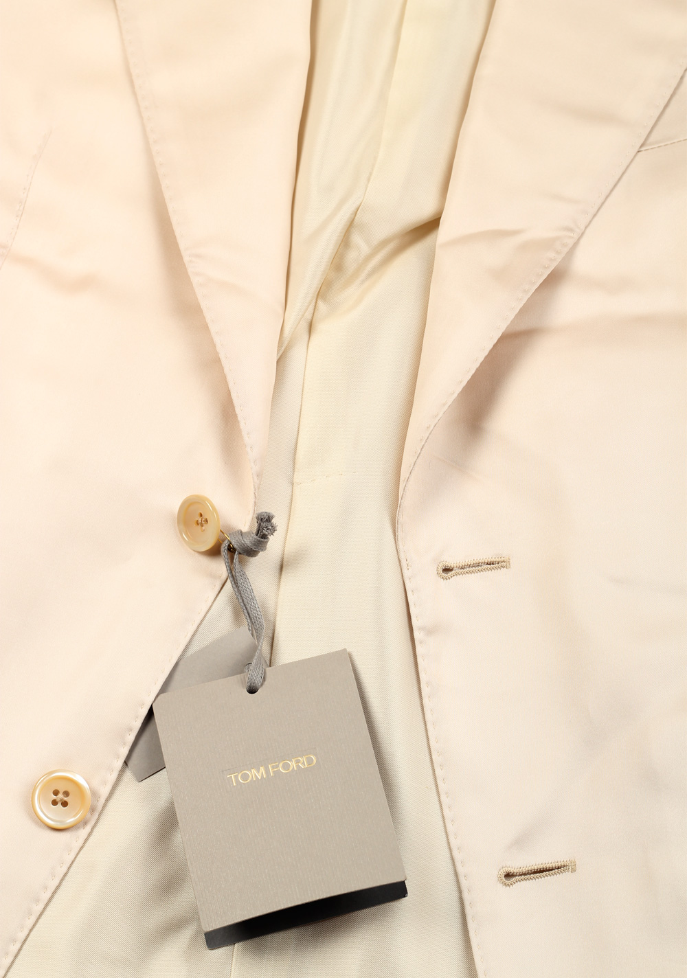 TOM FORD Windsor Solid Off White Sport Coat Size 48 / 38R U.S. Fit A | Costume Limité