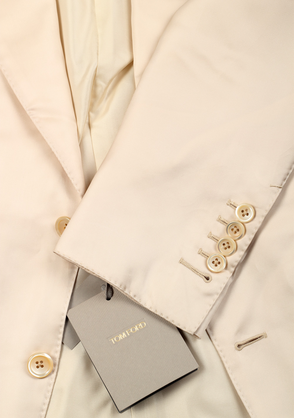 TOM FORD Windsor Solid Off White Sport Coat Size 48 / 38R U.S. Fit A | Costume Limité