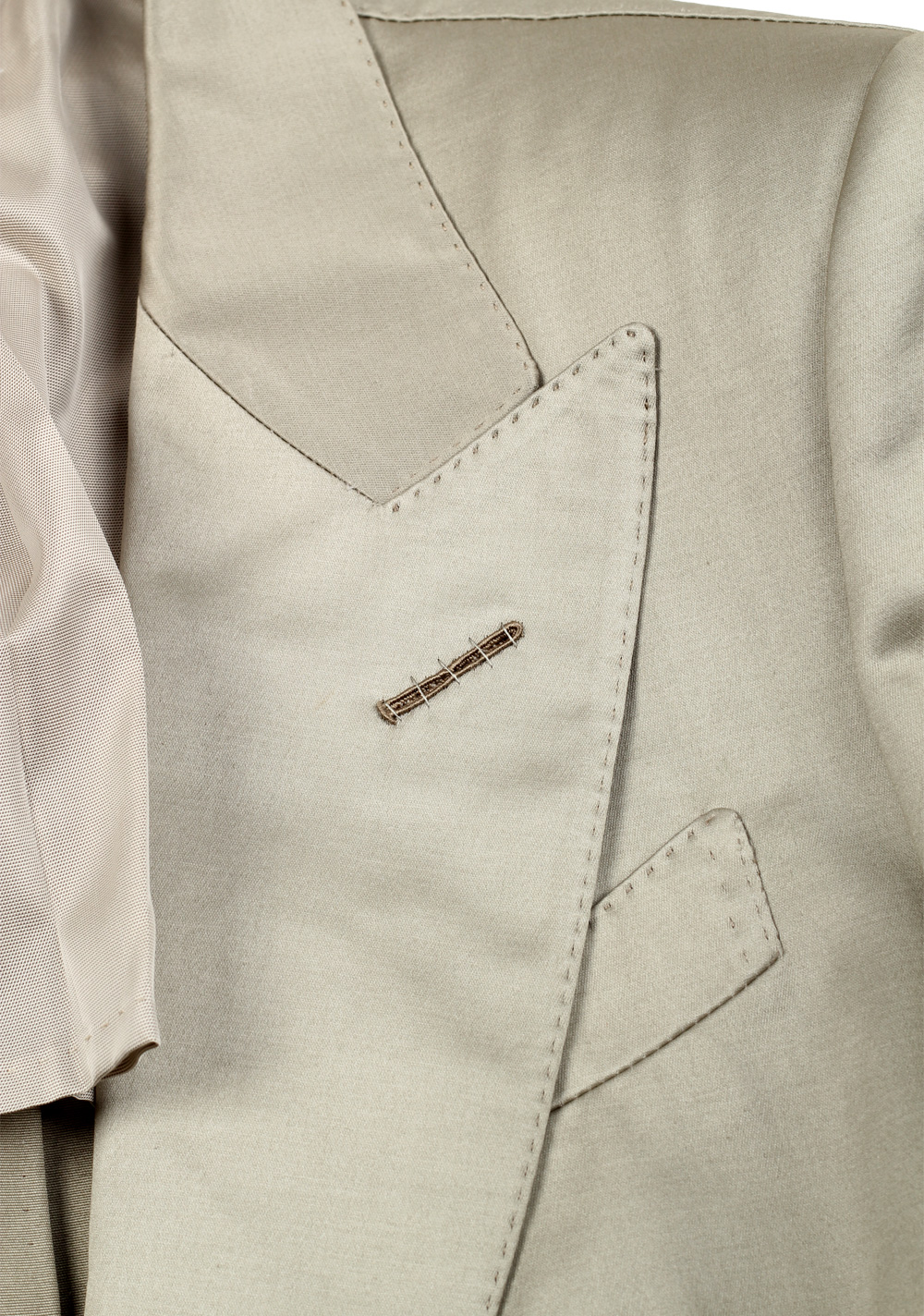 TOM FORD Dyllan Solid Grayish Taupe Sport Coat Size 48 / 38R U.S. | Costume Limité
