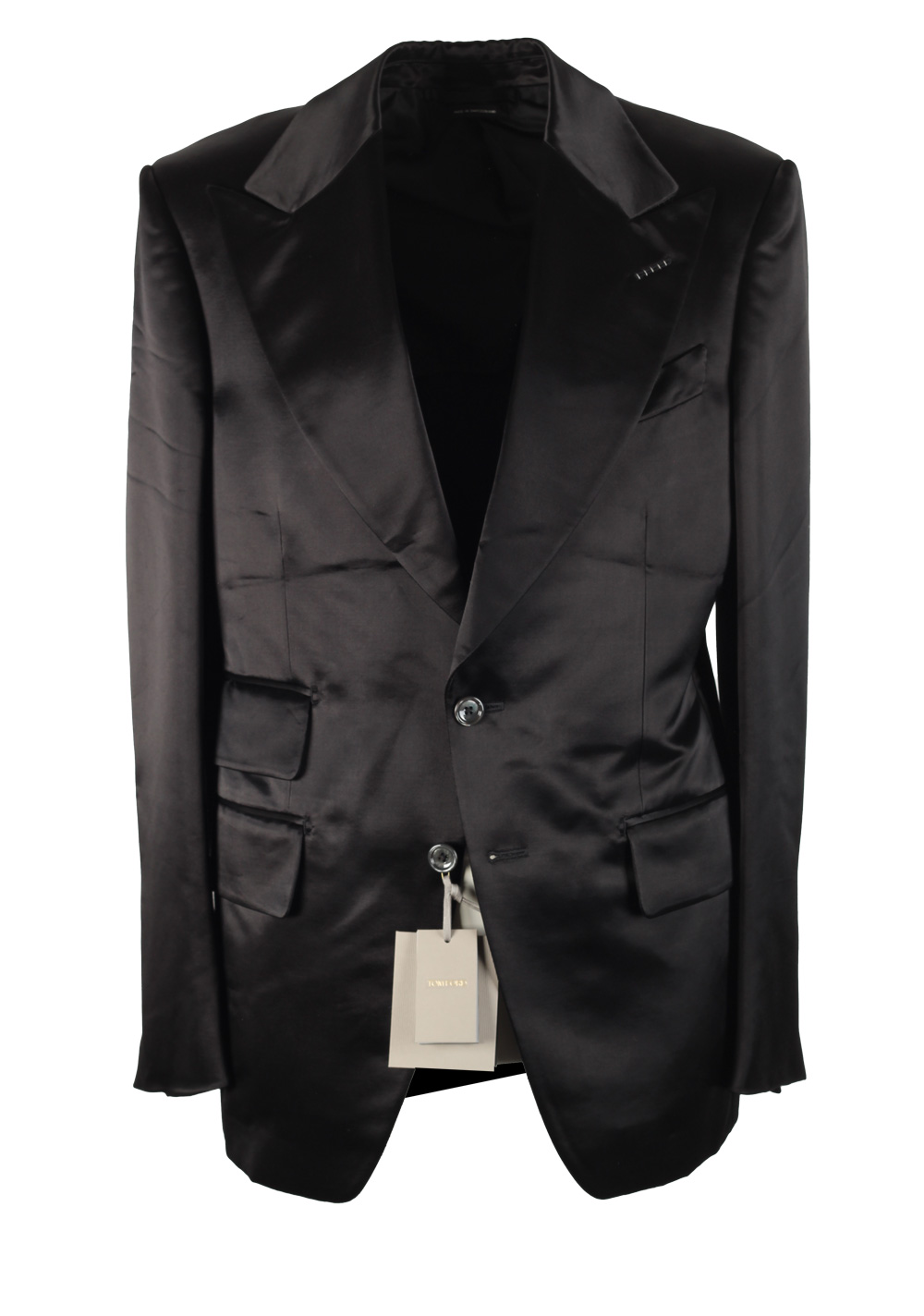 TOM FORD Basic Double Black Sport Coat Size 48C / 38S U.S. | Costume Limité