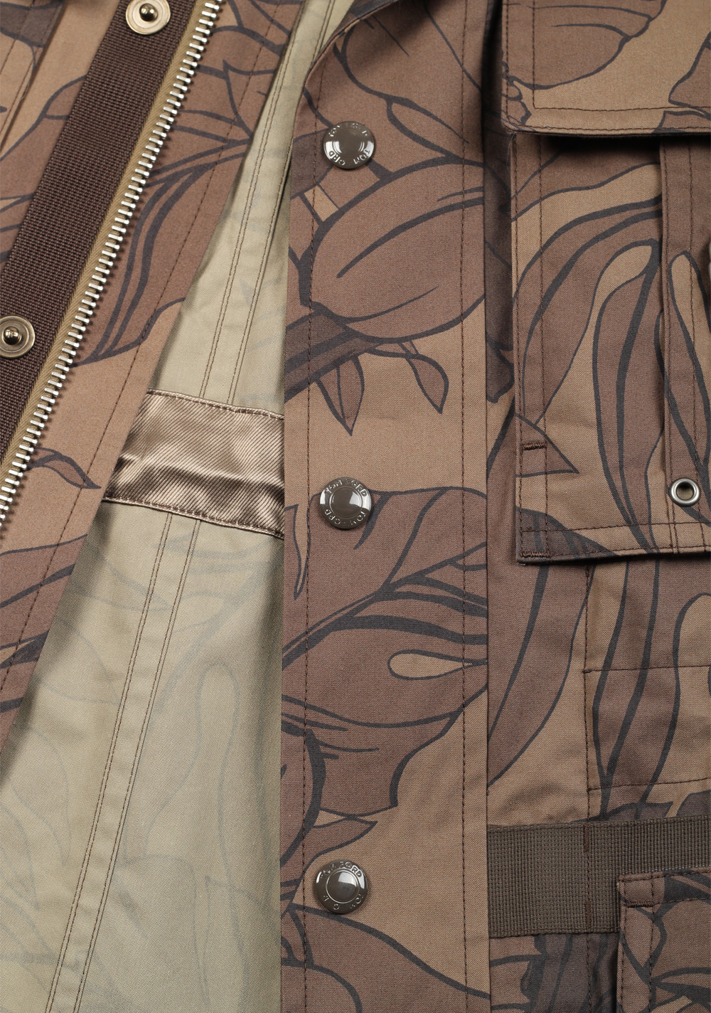 TOM FORD Brown Floral Jacket Coat – image 4