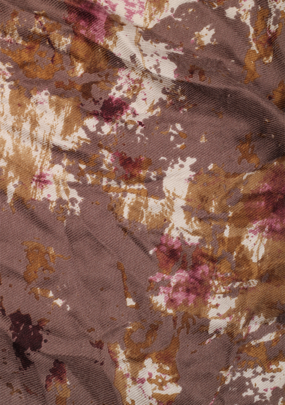 Loro Piana Brown Burgundy Chinchilla Cashmere Fur Trimmed Scarf Stole – image 3