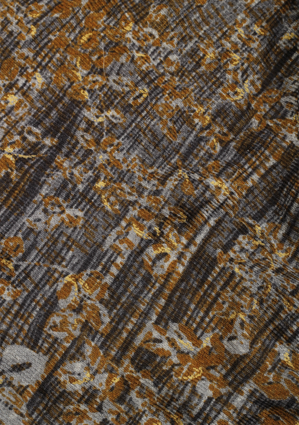 Loro Piana Brown Gray Chinchilla Cashmere Fur Trimmed Scarf Stole – image 3