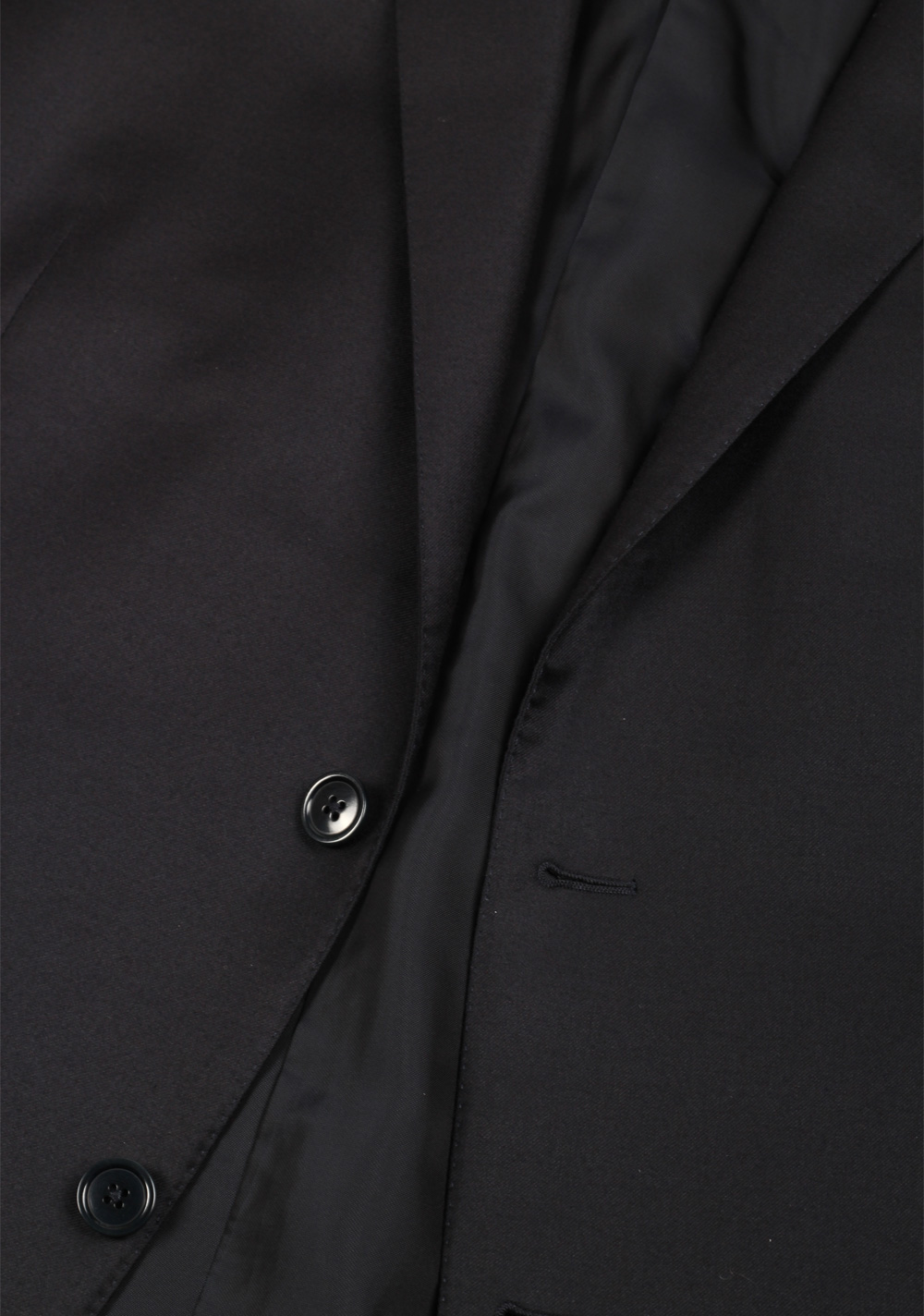 ZEGNA Milano Trofeo Black Solid Suit Size 58 / 48R U.S. – image 2