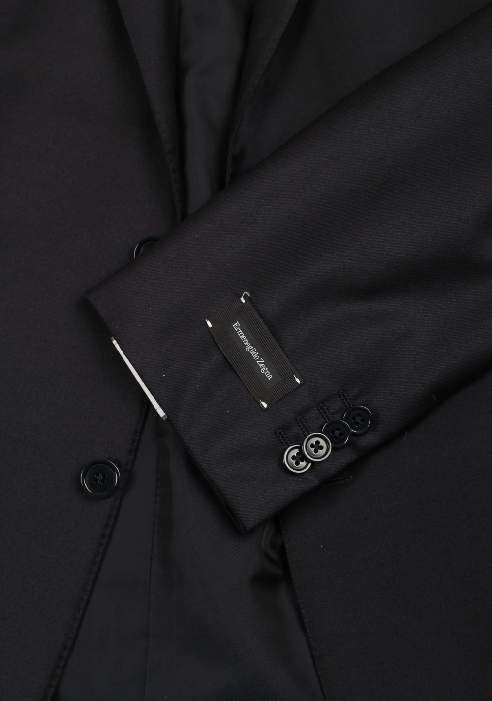 ZEGNA Milano Trofeo Black Solid Suit Size 58 / 48R U.S. – image 4
