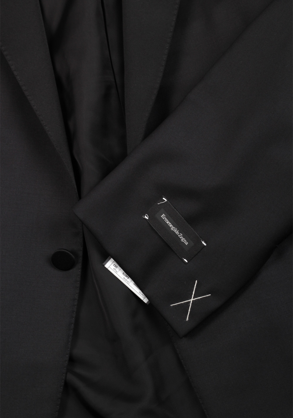 ZEGNA Black Wool Milano Micronsphere Tuxedo Suit Size 54 / 44R U.S. – image 4