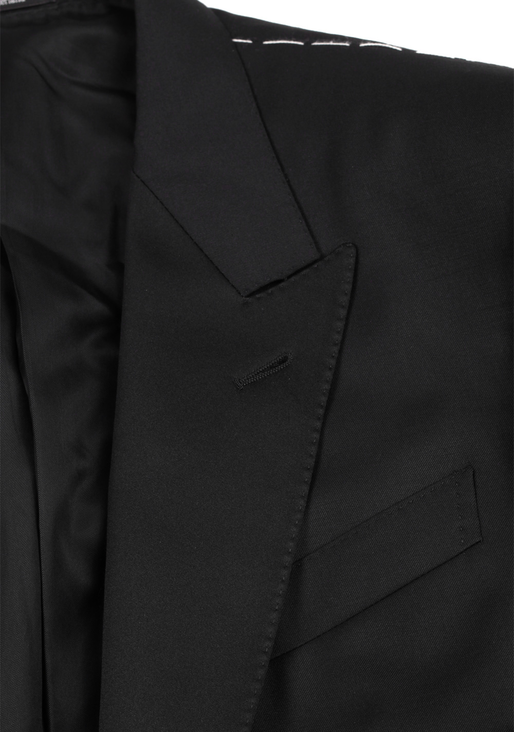 ZEGNA Black Wool Milano Micronsphere Tuxedo Suit Size 54 / 44R U.S. – image 5