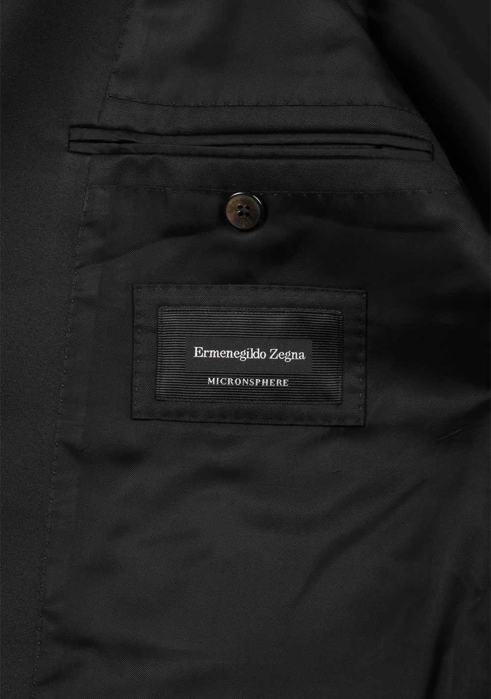 ZEGNA Black Wool Milano Micronsphere Tuxedo Suit Size 54 / 44R U.S. – image 7