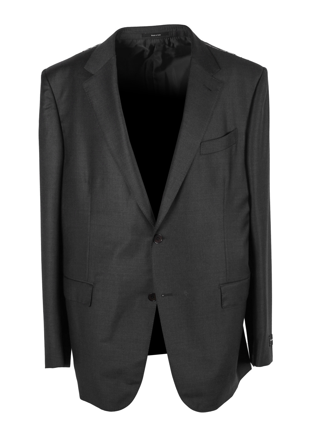 ZEGNA Milano Trofeo Gray Solid Suit Size 58 / 48R U.S.