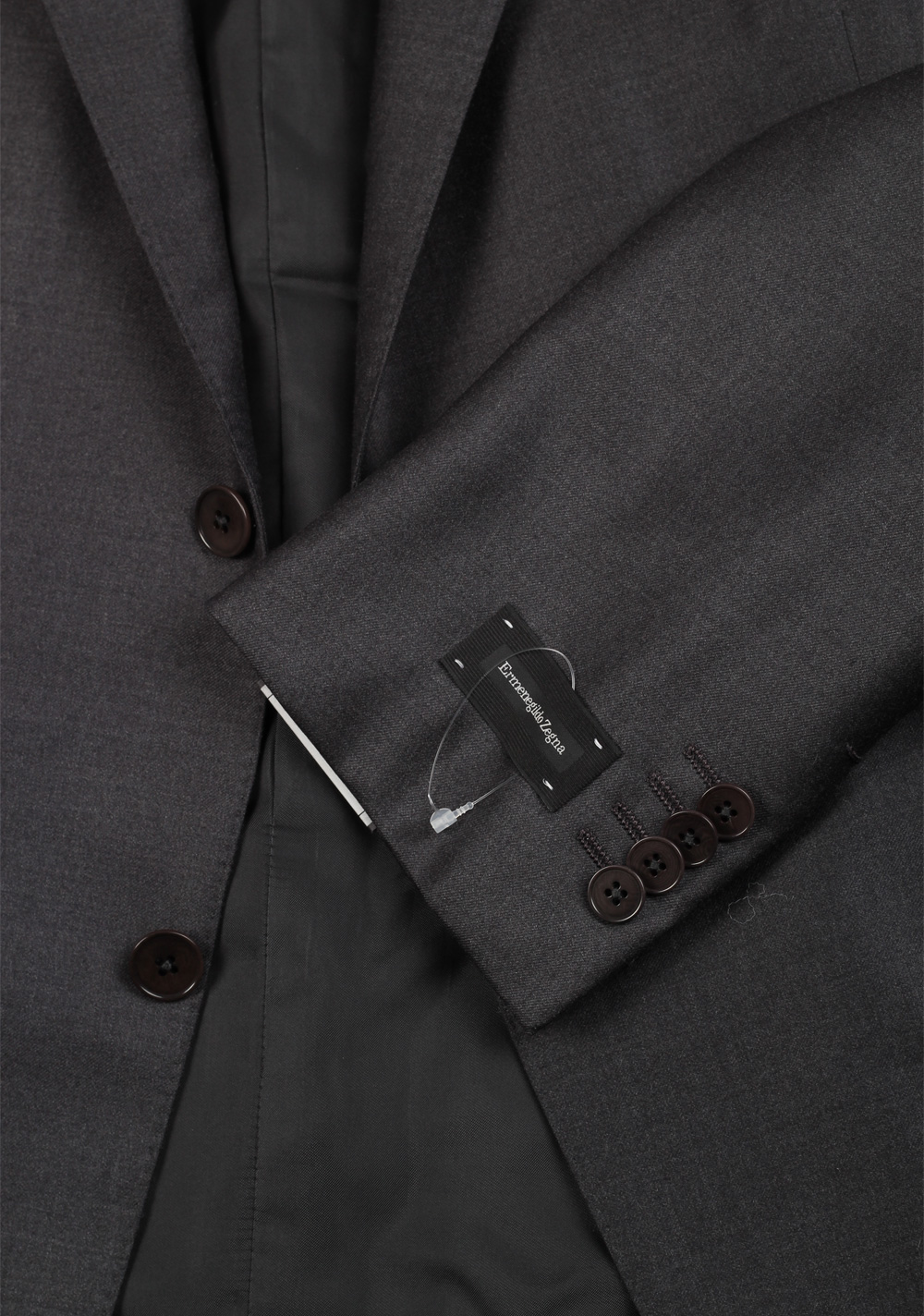 ZEGNA Milano Trofeo Gray Solid Suit Size 58 / 48R U.S. – image 4