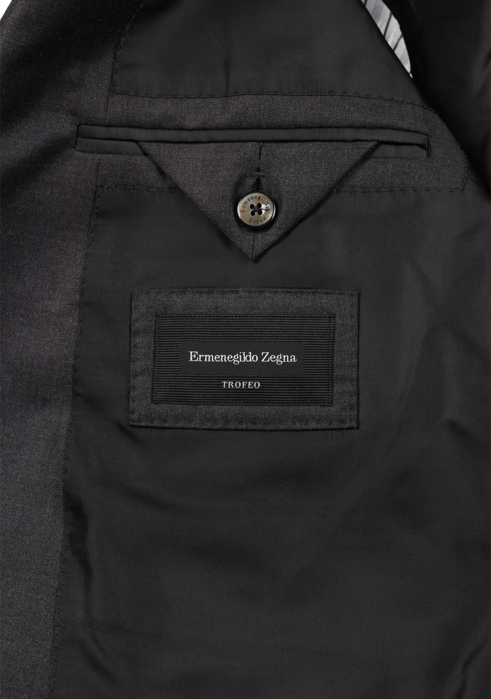 ZEGNA Milano Trofeo Gray Solid Suit Size 58 / 48R U.S. – image 7