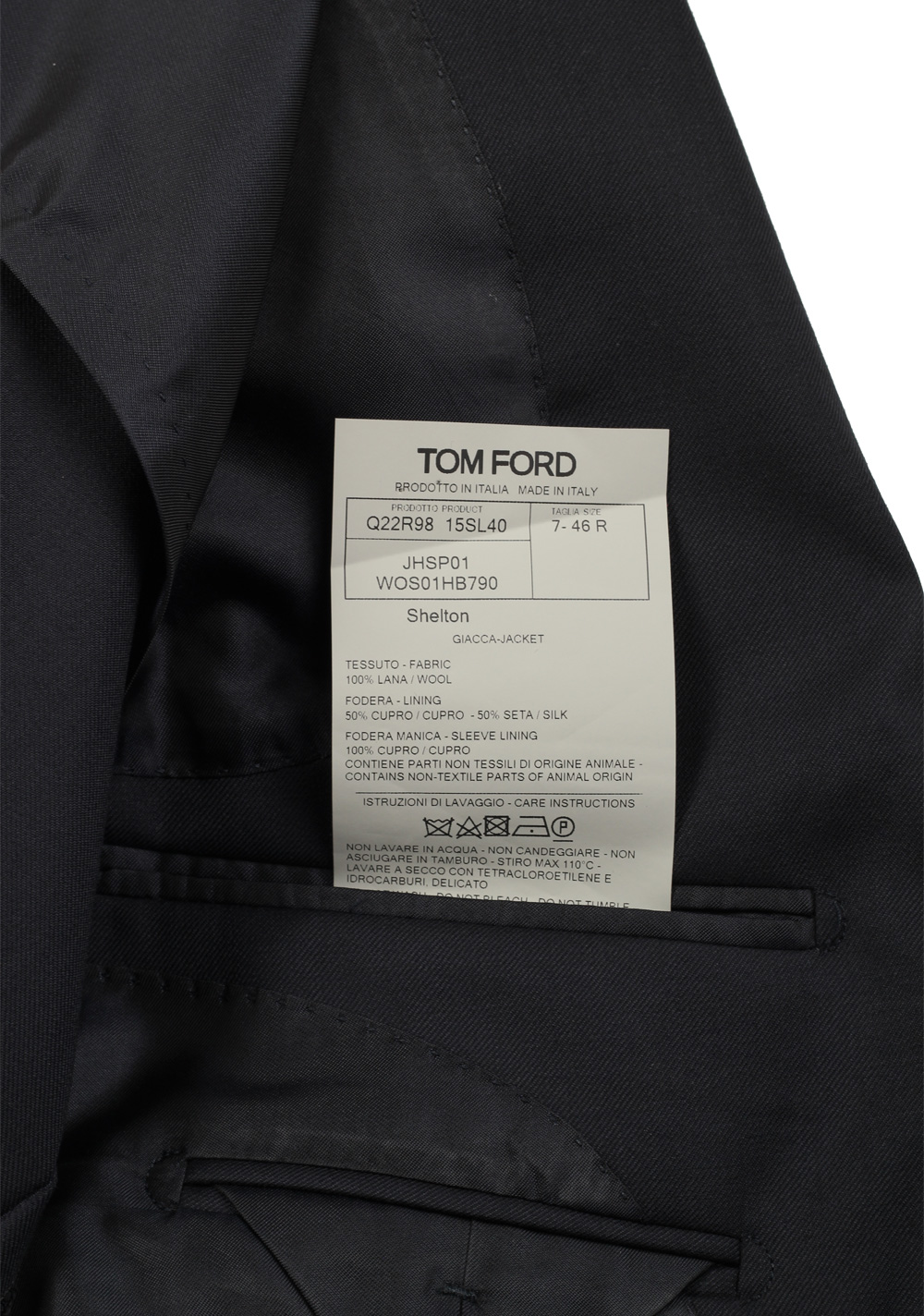 TOM FORD Shelton Blue Solid Sport Coat Size 46 / 36R U.S. – image 6