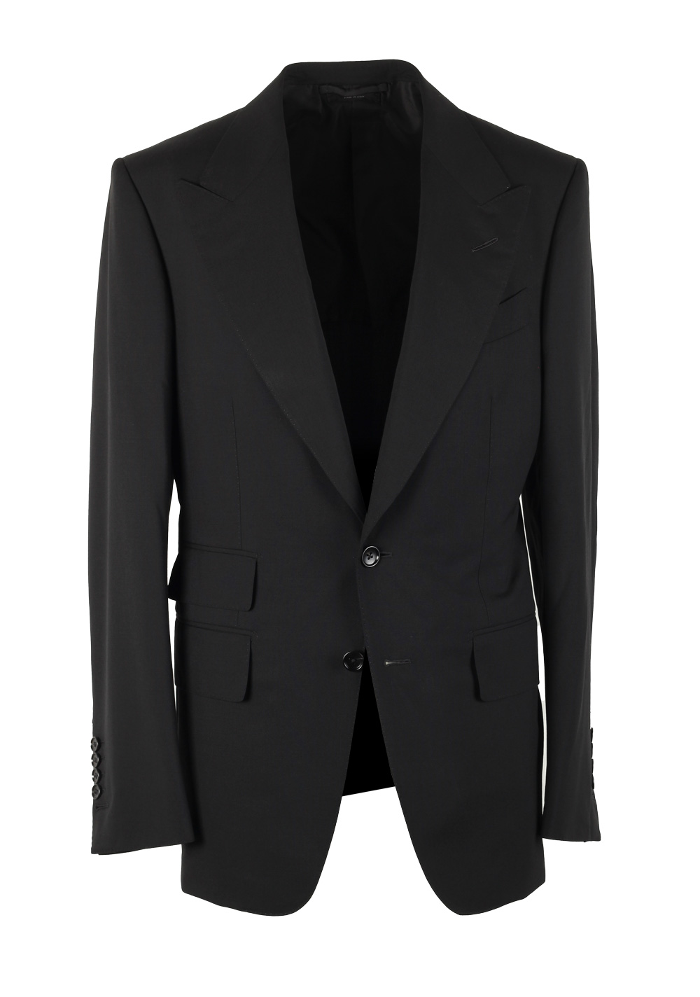 TOM FORD Shelton Black Solid Sport Coat Size 46 / 36R U.S.