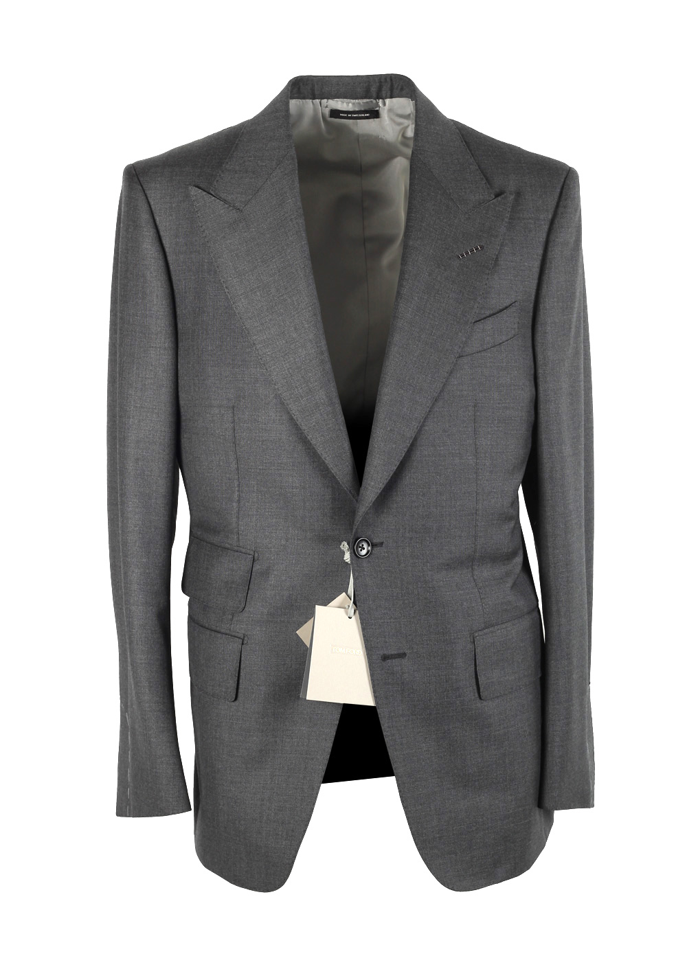 TOM FORD Windsor Signature Solid Gray Sharkskin Suit