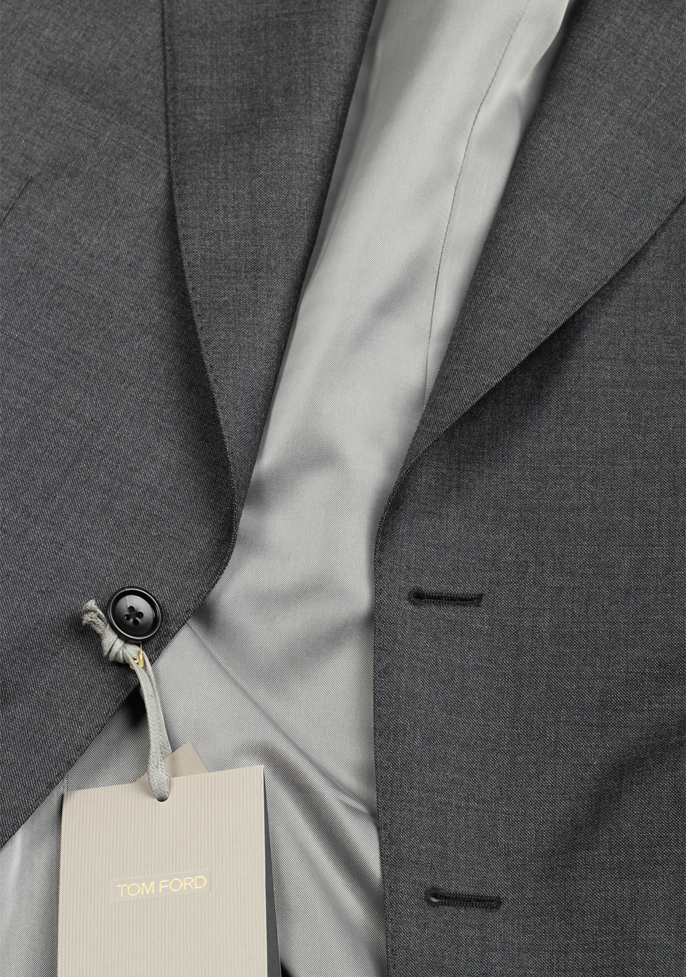 TOM FORD Windsor Signature Solid Gray Sharkskin Suit – image 2