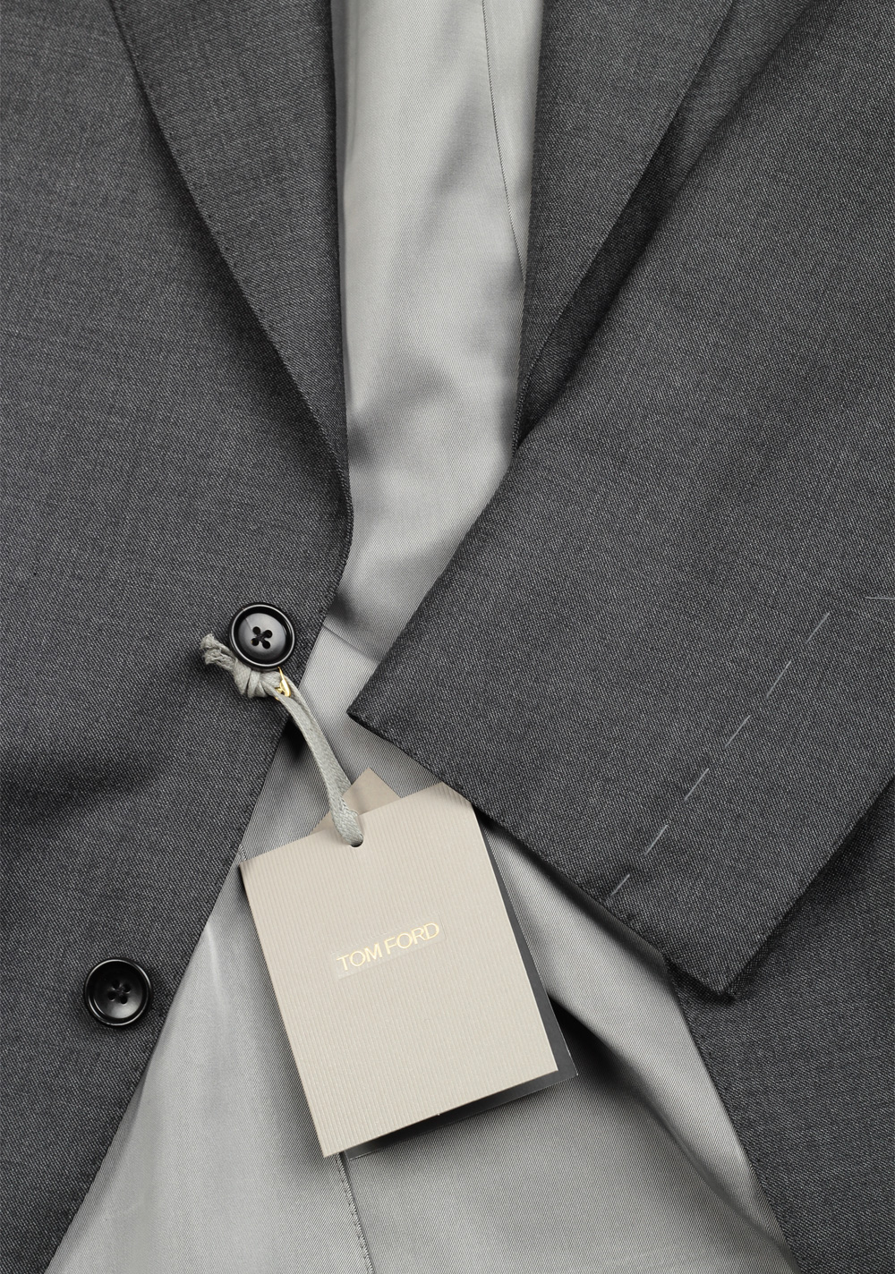 TOM FORD Windsor Signature Solid Gray Sharkskin Suit – image 4