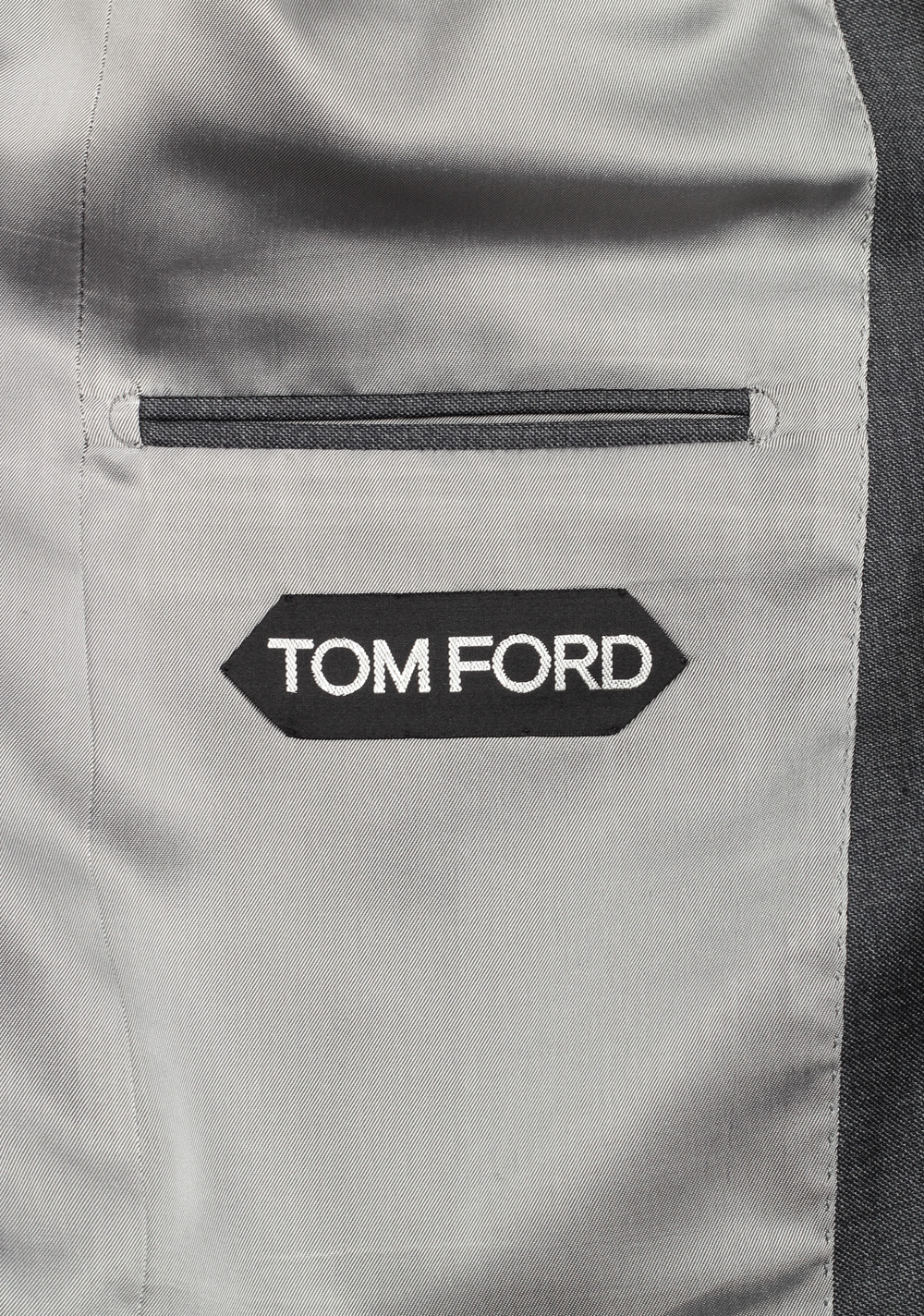 TOM FORD Windsor Signature Solid Gray Sharkskin Suit – image 7