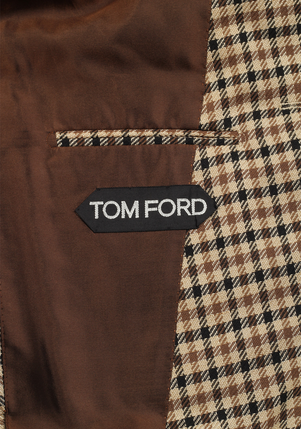 TOM FORD Atticus Checked Brown Sport Coat Size 46 / 36R U.S. – image 7