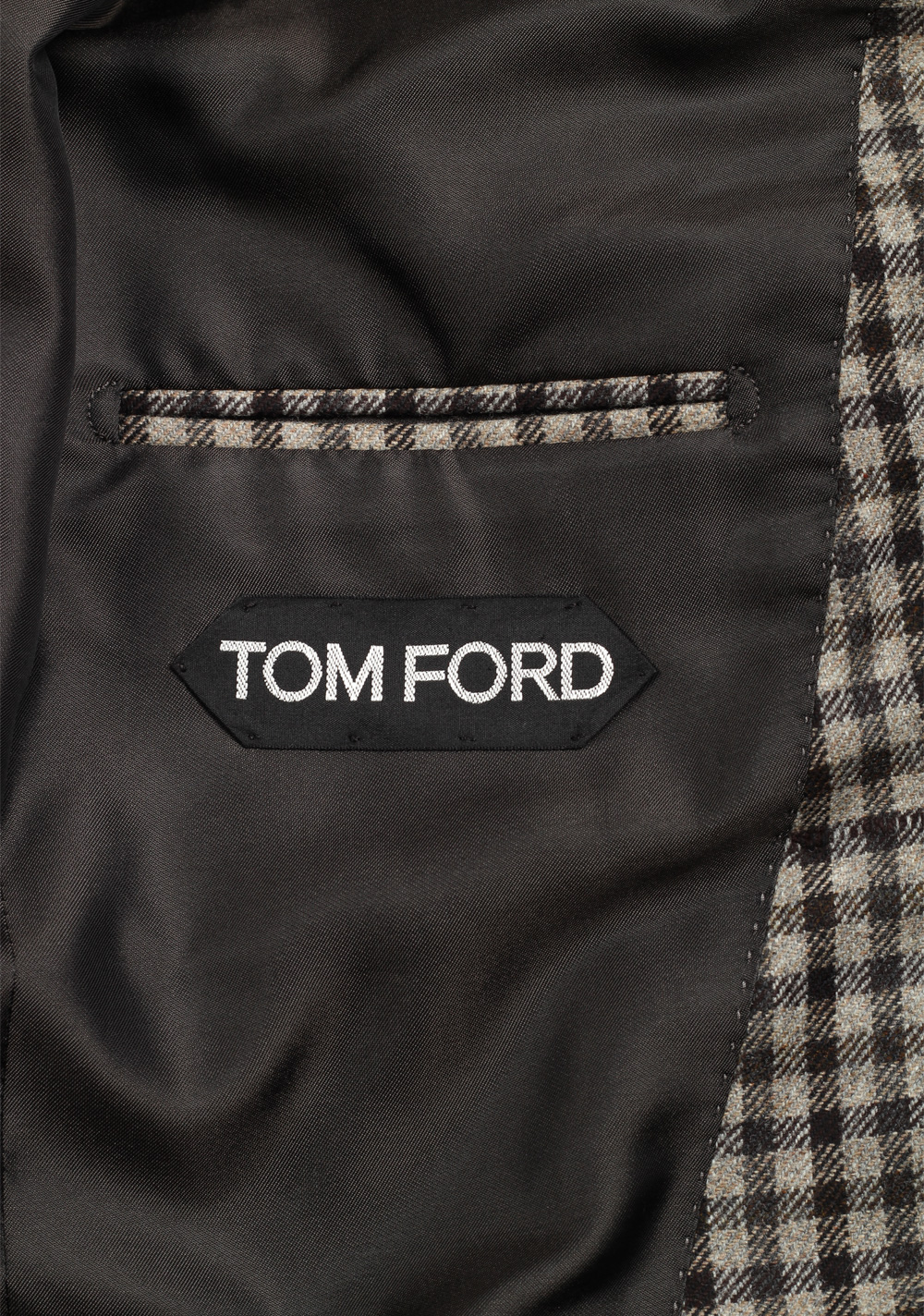 TOM FORD Atticus Light Gray Checked Sport Coat Size 46 / 36R U.S. – image 7