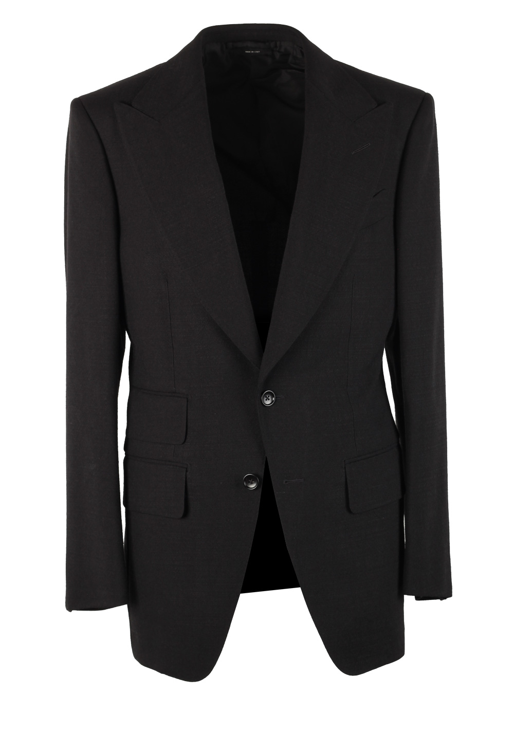 TOM FORD Atticus Black Solid Sport Coat Size 46 / 36R U.S.