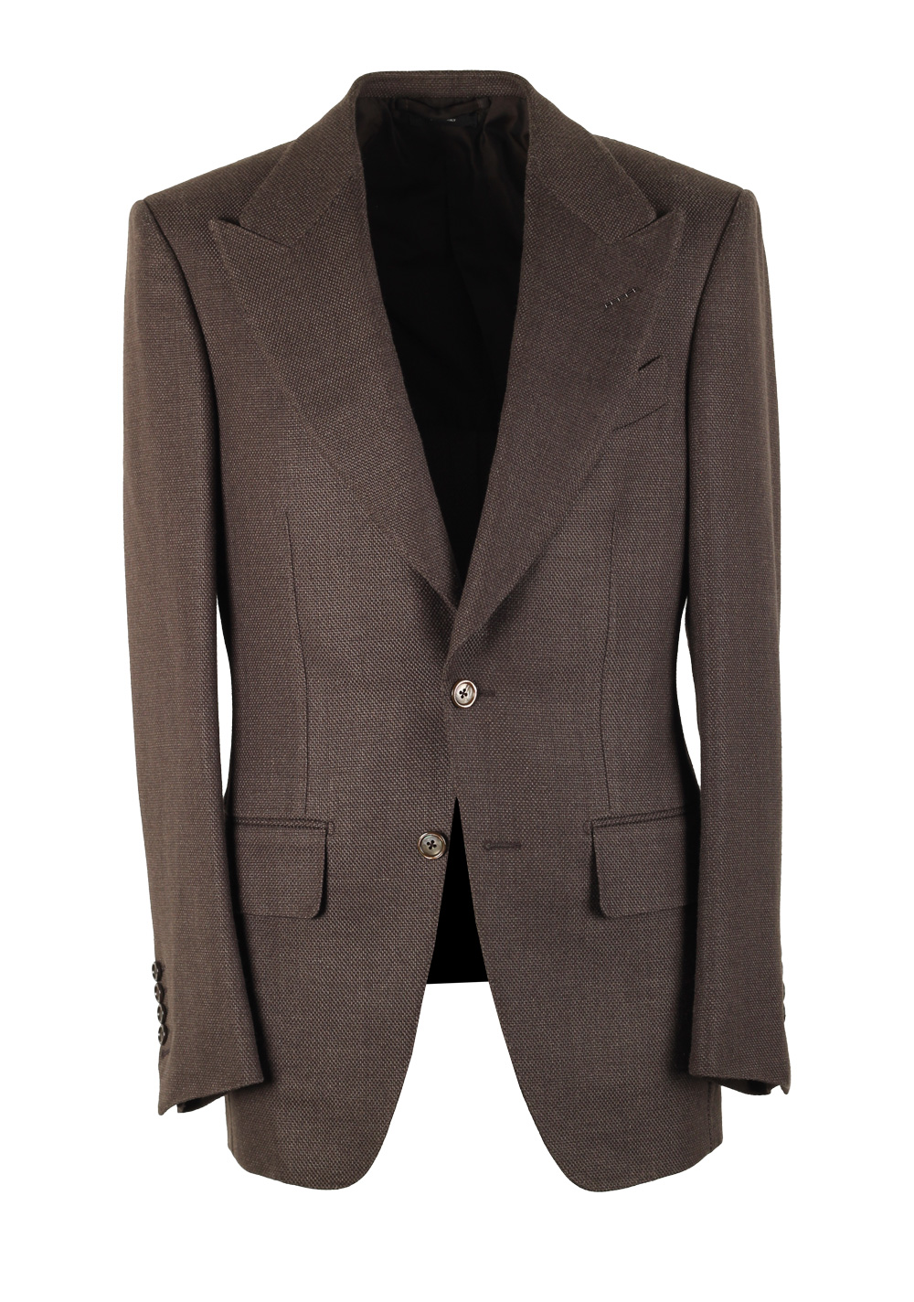 TOM FORD Atticus Brown Solid Sport Coat Size 46 / 36R U.S.
