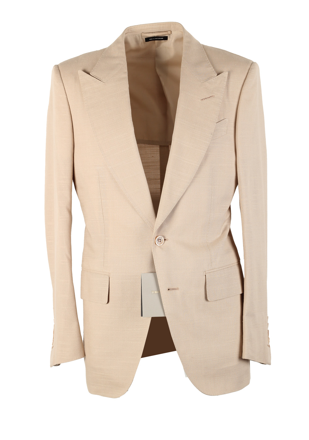 TOM FORD Dyllan Sand Suit Size 46 / 36R U.S.