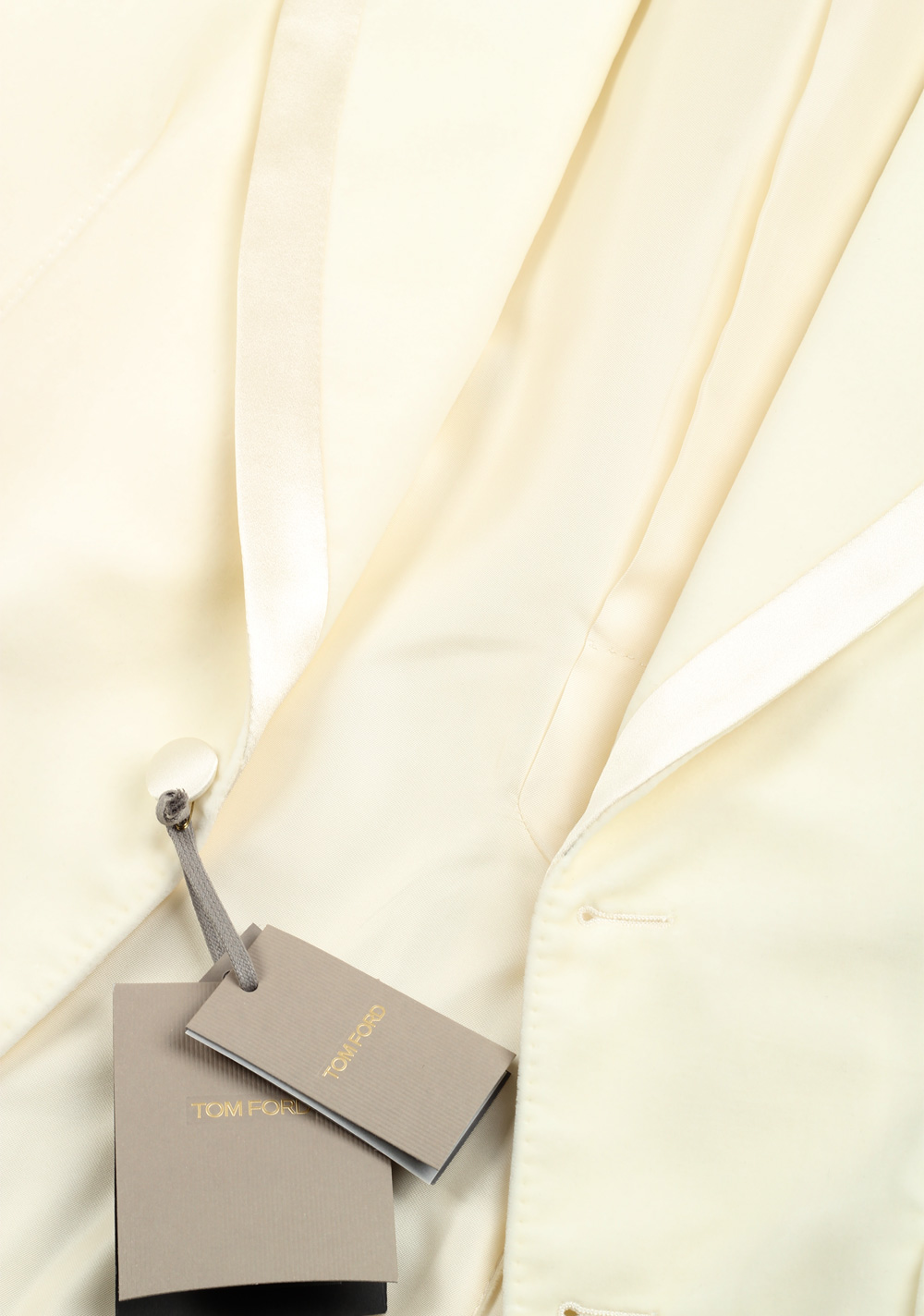 TOM FORD Basic Double Ivory Tuxedo Cocktail Dinner Jacket Size 52 / 42R U.S. Fit A – image 2