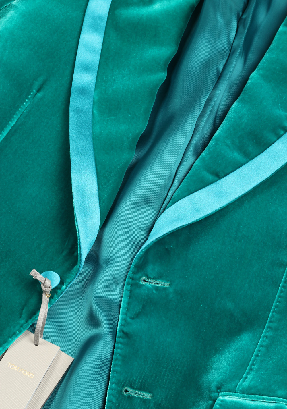 TOM FORD Basic Double Velvet Teal Tuxedo Dinner Jacket – image 2