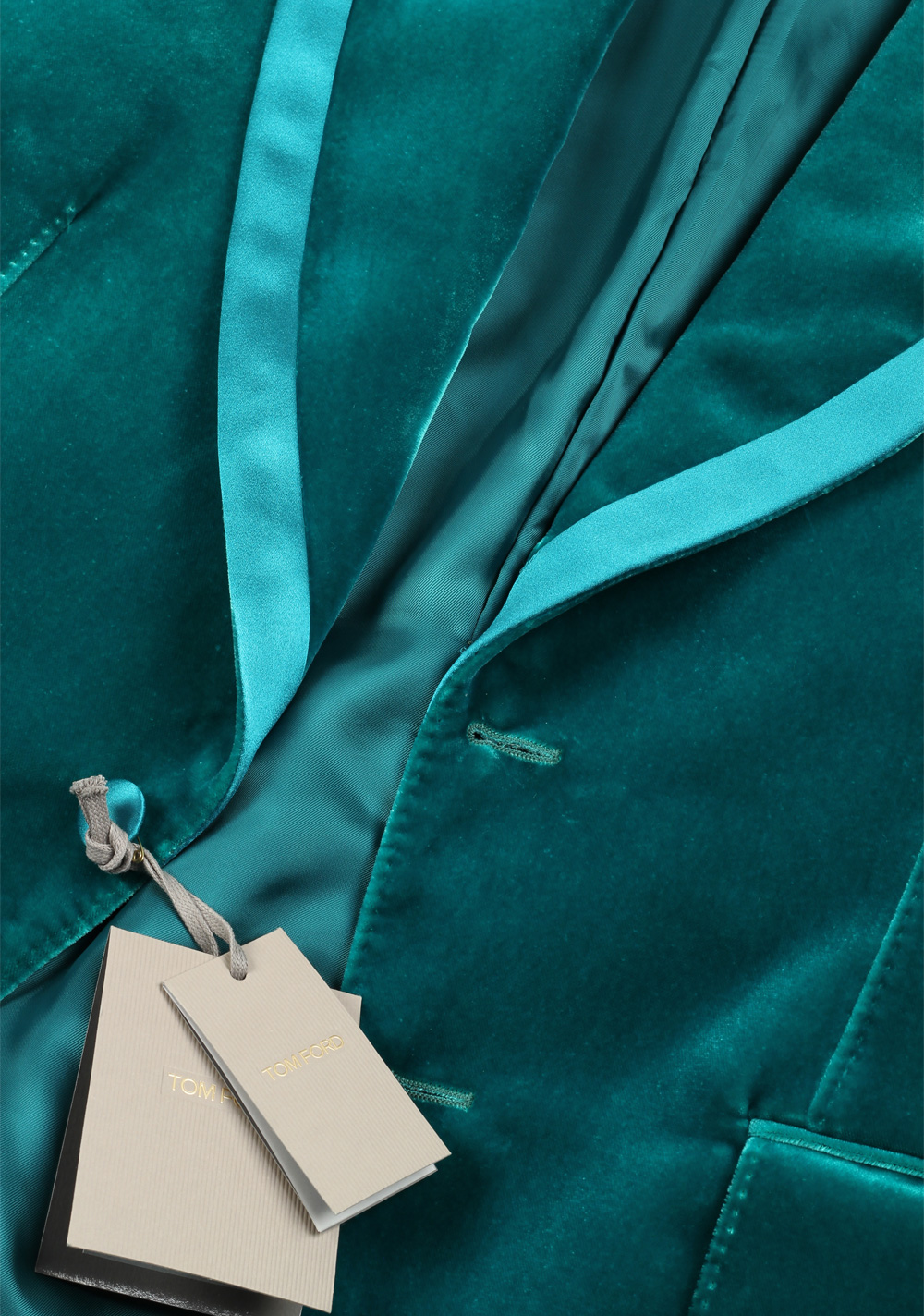TOM FORD Basic Double Velvet Teal Tuxedo Dinner Jacket – image 2