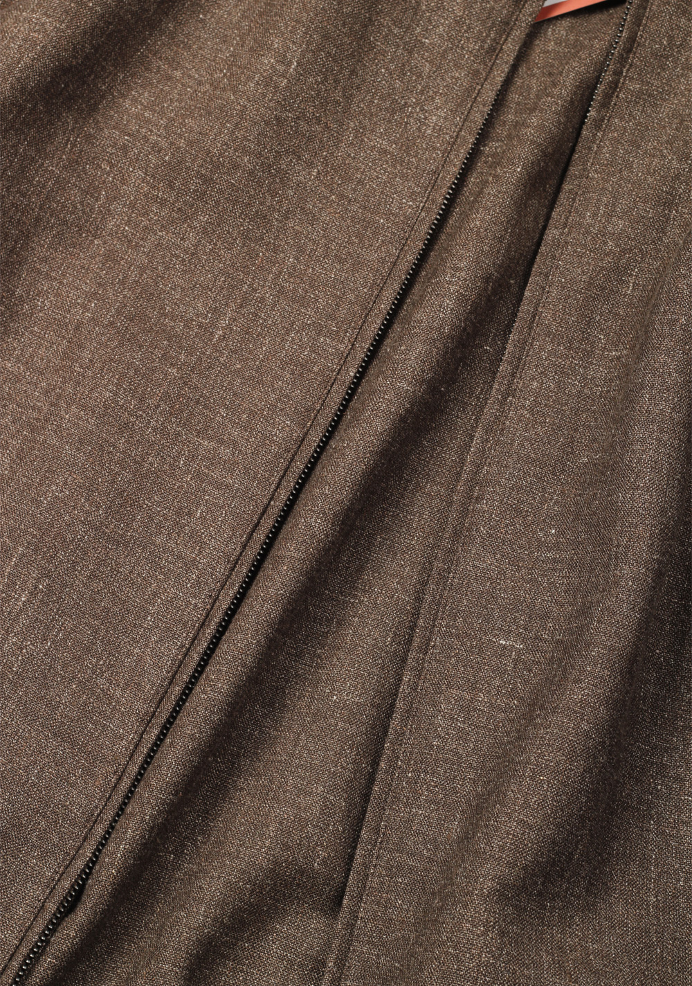 Loro Piana Brown Linen Wool Bomber Jacket Coat – image 2