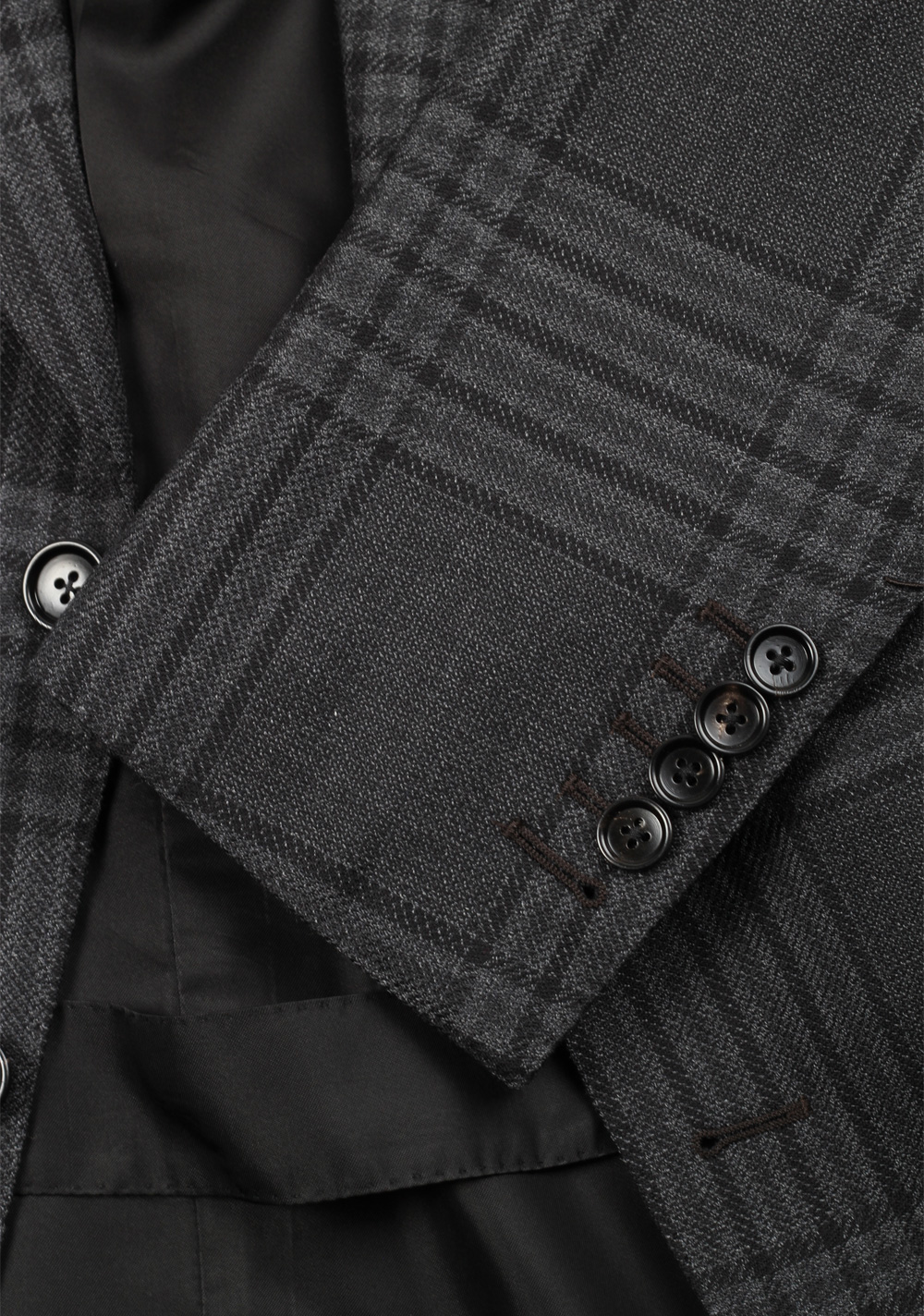 TOM FORD Shelton Wool Checked Gray Suit – image 4