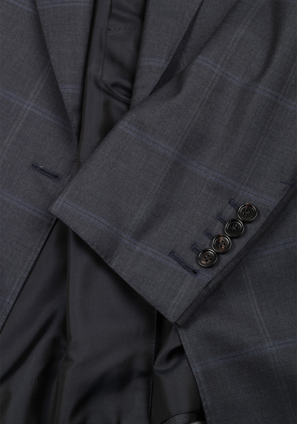 TOM FORD Atticus Wool Checked Blue Suit Size 54 / 44R U.S. – image 4