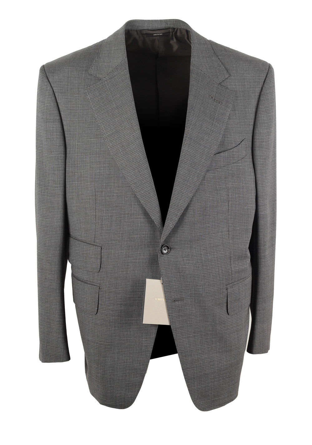 TOM FORD Windsor Gray Checked Suit Size 54S / 44S U.S.
