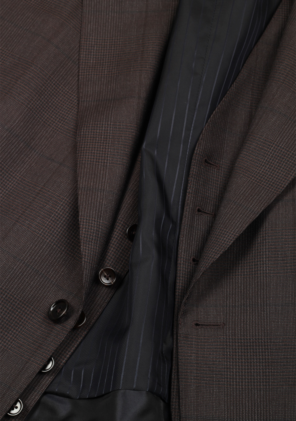 TOM FORD Windsor Brown 3 Piece Checked Suit Size 54S / 44S U.S. – image 2