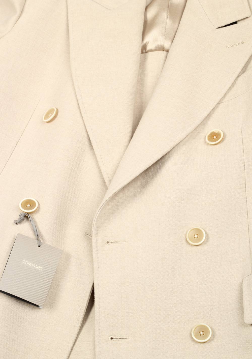 TOM FORD Beige Double Breasted Coat 58 / 48R U.S. – image 2