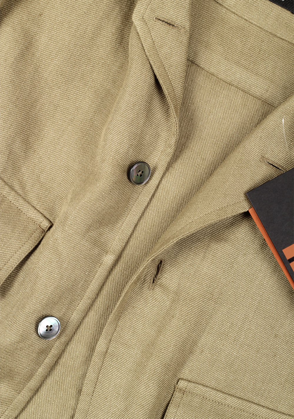 ZEGNA Oasi Lino Olive Green Overshirt – image 2