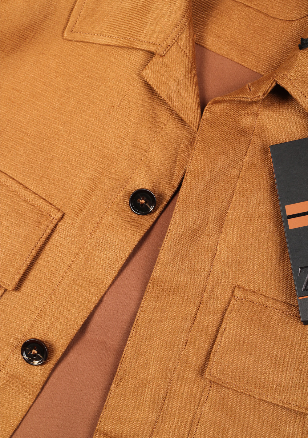 ZEGNA Oasi Lino Brown Overshirt – image 2