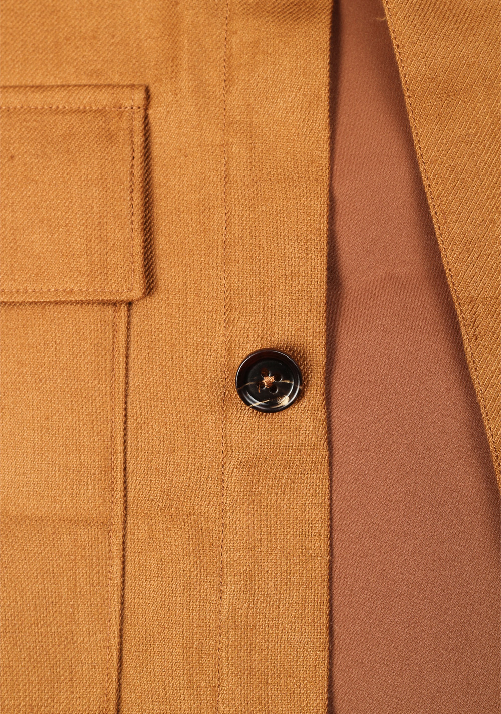 ZEGNA Oasi Lino Brown Overshirt – image 3